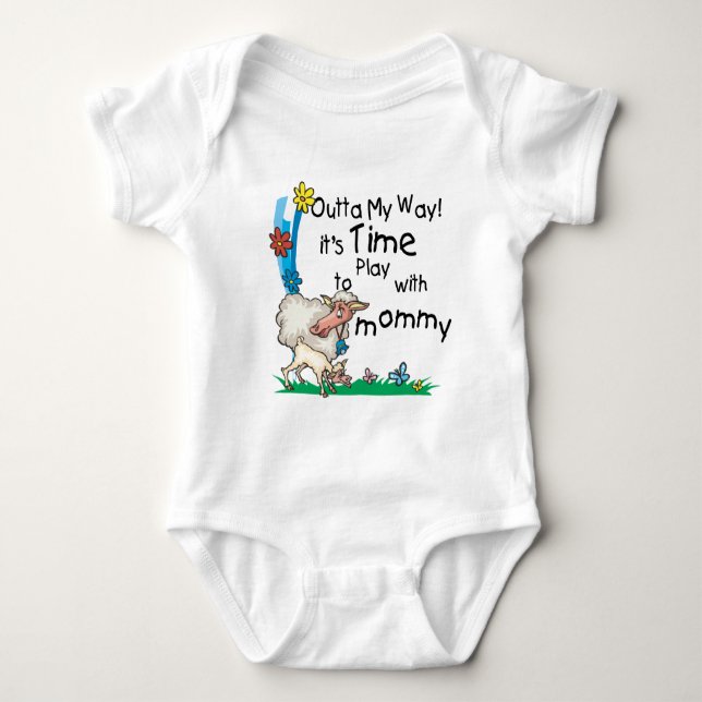 Body Para Bebê Tempo para jogar com a Mamãe2 (Frente)