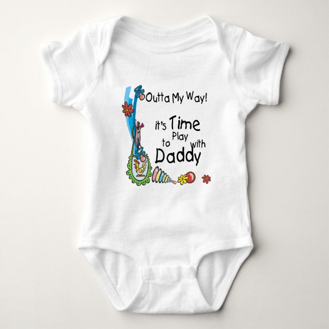 Body Para Bebê Tempo para jogar com o Pai (Frente)