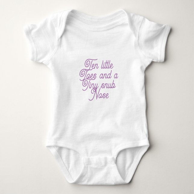Body Para Bebê Ten Little Toes Baby Bodysuit (Frente)