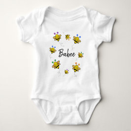 Body Para Bebê Tenha um dia útil! Abelha Whimsical