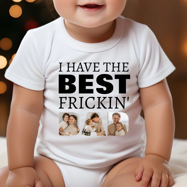 Body Para Bebê Tenho a melhor coleção de fotos do Pai Frickin (Criador carregado)