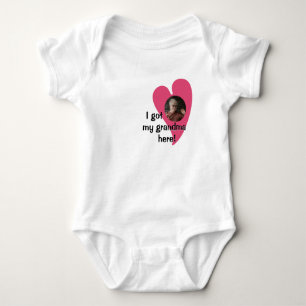 Body Para Bebê Tenho minha avó aqui! Personalização da Foto