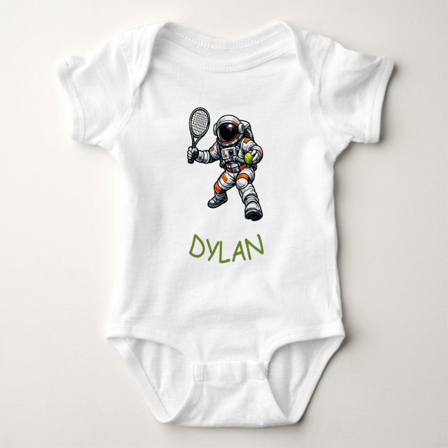 Body Para Bebê Tênis Astronauta (Frente)