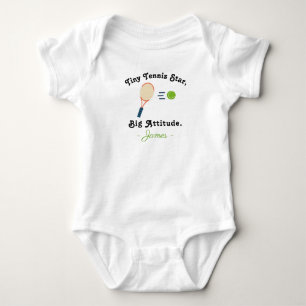 Body Para Bebê Tennis Baby - Pequena Estrela do Tênis Grande Atit