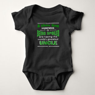 Body Para Bebê teoria do tio spoil engraçado