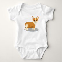 Terno do bebê do Corgi