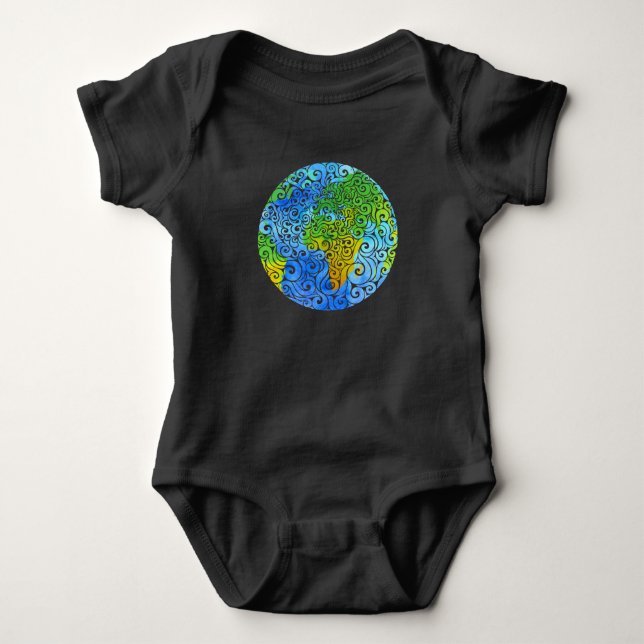 Body Para Bebê Terra suave (Frente)