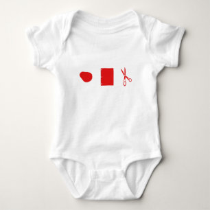 Body Para Bebê tesouras de papel da rocha para o bebê