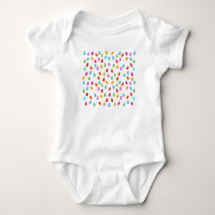 Body Para Bebê Teste padrão gomoso do urso