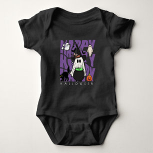 Body Para Bebê Testemunhar Divertido   Feliz Halloween Magic & Mi