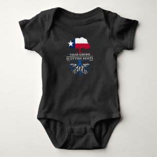 Body Para Bebê Texan crescido com raizes escocesas