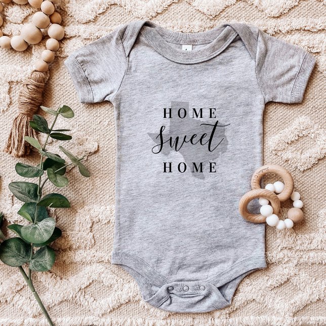 Body Para Bebê Texas Home Sweet Home State Tee (Criador carregado)