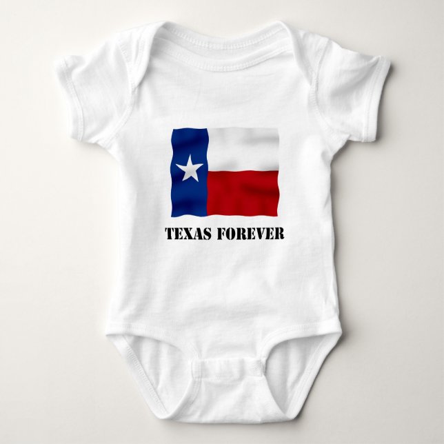 Body Para Bebê TEXAS PARA SEMPRE - Texto do Sinalizador - Vários_ (Frente)