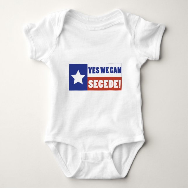 Body Para Bebê Texas Secede (Frente)
