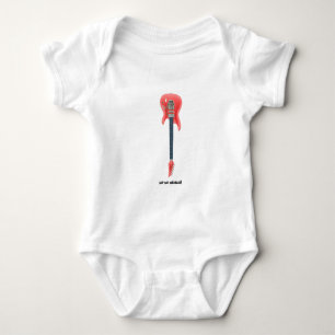 Body Para Bebê Texto branco de guitarra 120-dpi rosa