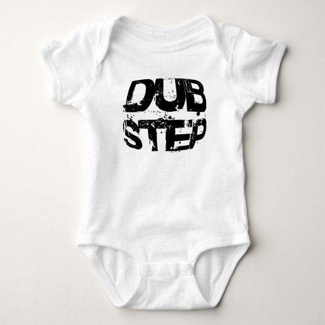 Body Para Bebê Texto de Música Dubstep (Frente)