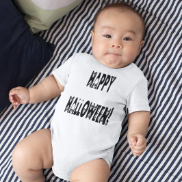 Body Para Bebê Texto do Skeleton Halloween