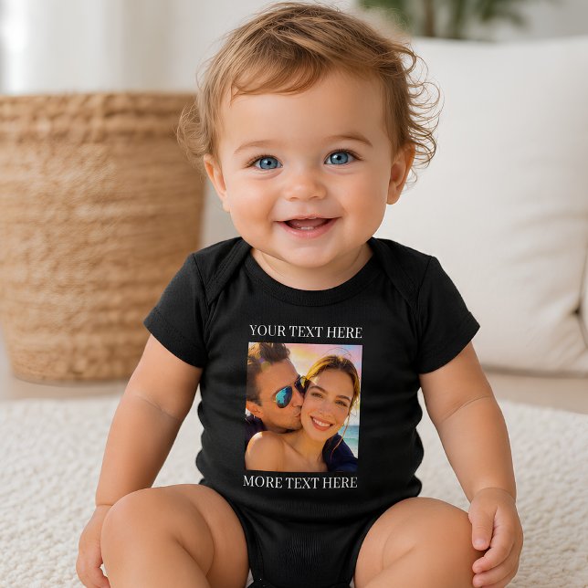 Body Para Bebê Texto e Foto Personalizados (Criador carregado)