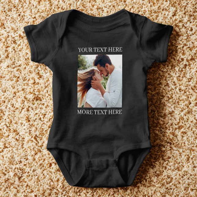 Body Para Bebê Texto e Foto Personalizados (Criador carregado)