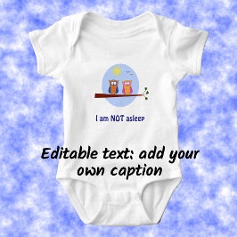 Body Para Bebê Texto personalizado de desenho animado