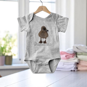 Body Para Bebê Texto Personalizado de Fotografia de Cinza Cóta