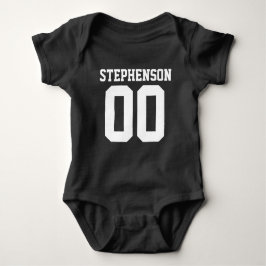 Body Para Bebê Texto Personalizado Do Baby Boy Jersey De Futebol 