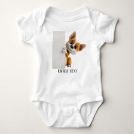 Body Para Bebê Texto Personalizado Fato De Bebê De Puppy Puppy Pu