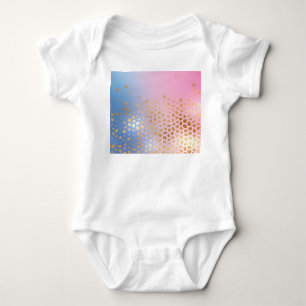Body Para Bebê Textura Dourada: fundo abstrato de gradiente