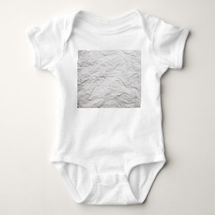 Body Para Bebê Textura em papel enrugada, fundo detalhado.