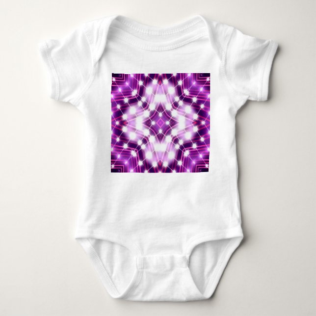 Body Para Bebê Textura em Segundo Plano Dinâmica das Projeturas (Frente)