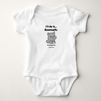 Body Para Bebê The Grumpy Cat - Sassy "I'll Do It Eventually" Laz