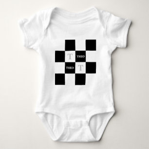 Body Para Bebê Theo Nome personalizado T-Shirt Unisex Chá de fral