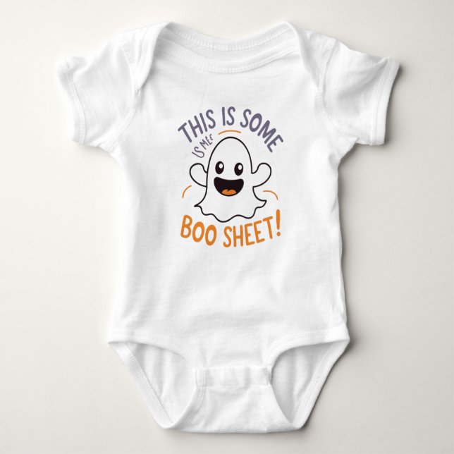 Body Para Bebê This-Is-Some-Boo-Sheet boo (Frente)