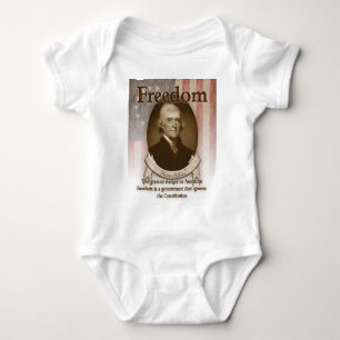 Body Para Bebê Thomas Jefferson - liberdade