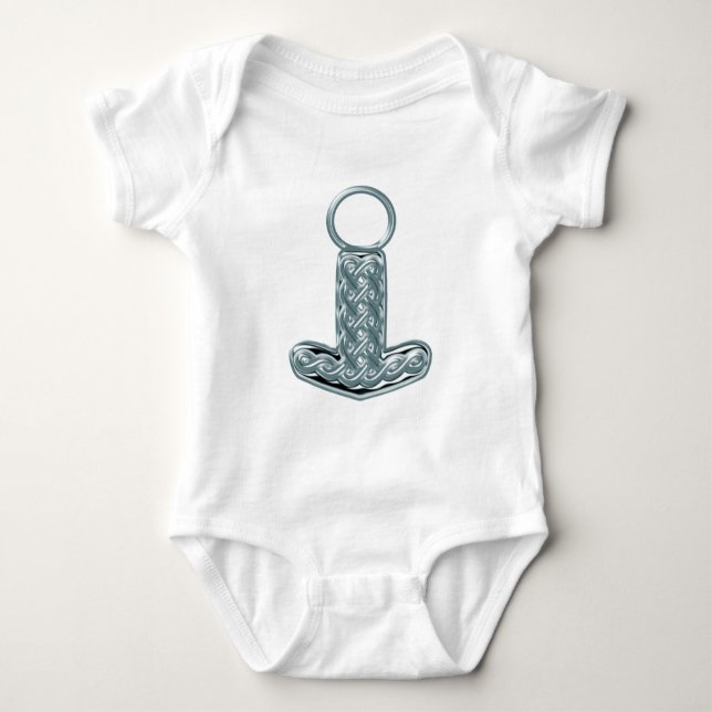 Body Para Bebê Thor martelo Mjölnir (Frente)