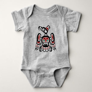 Body Para Bebê Thunderbird Nativo Americano Vermelho