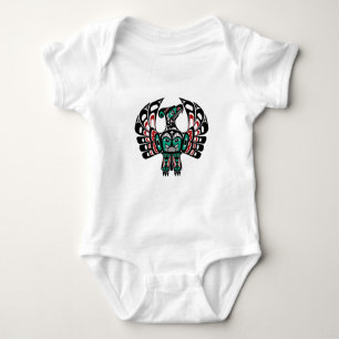 Body Para Bebê Thunderbird Vermelho Nativo Americano