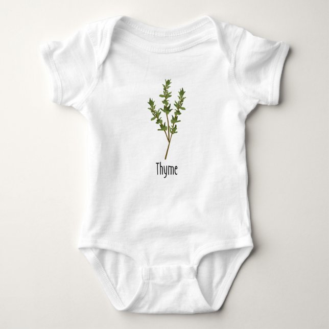 Body Para Bebê Thyme Spices Herb (Frente)