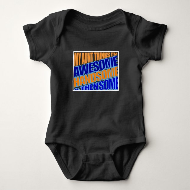 Body Para Bebê tia acha que sobrinho é incrível (Frente)
