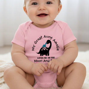 Body Para Bebê Tia Avó Dinossauro Me Ama