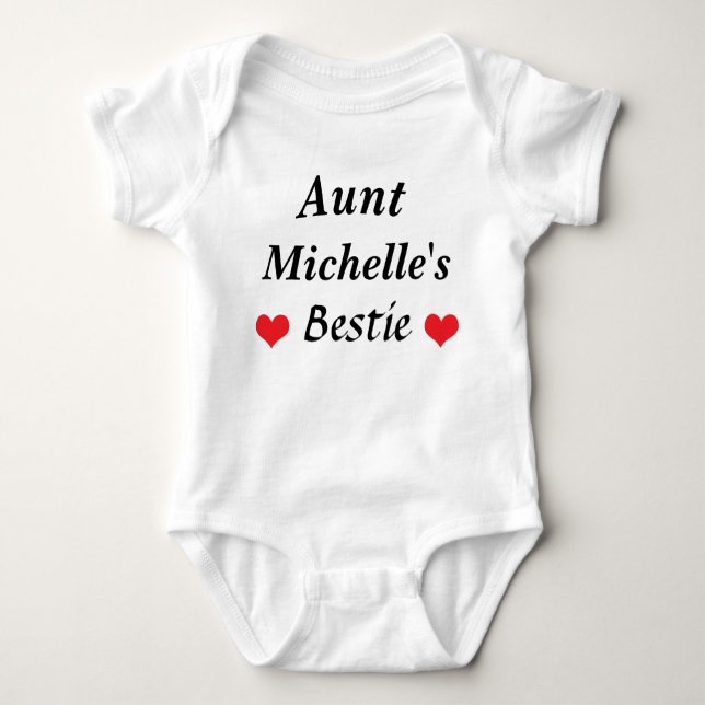 Body Para Bebê Tia Bestie Baby Clothes Niece Nephew (Frente)
