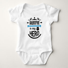 Body Para Bebê Tia É Meu Herói Bebê Bodysuit