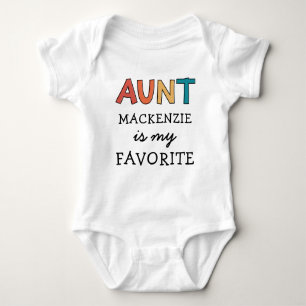 Body Para Bebê Tia Favorita Personalizada Cute I Love My tia