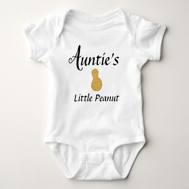 Body Para Bebê Tia Little Peanut Niece Nephew (Frente)