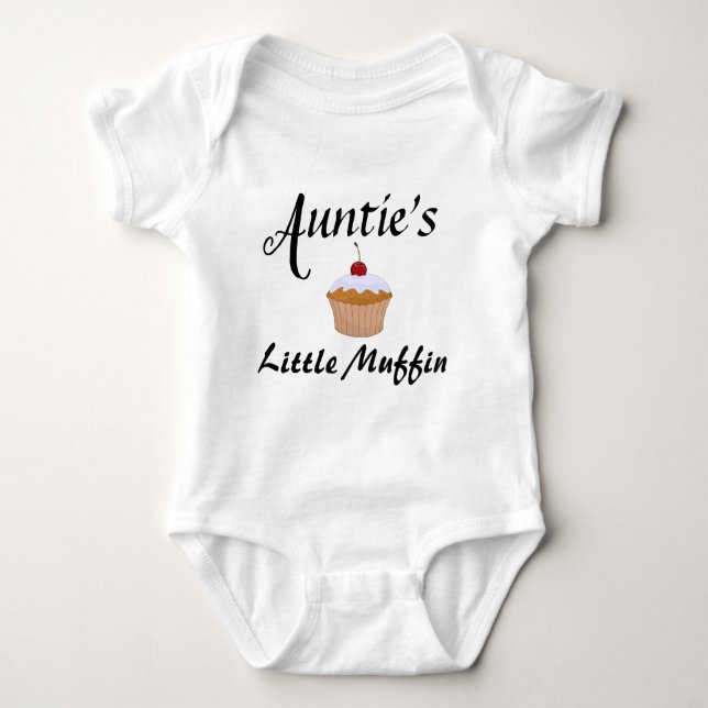 Body Para Bebê Tia Newborn Pequeno Muffin Niece Nephew Cute (Frente)