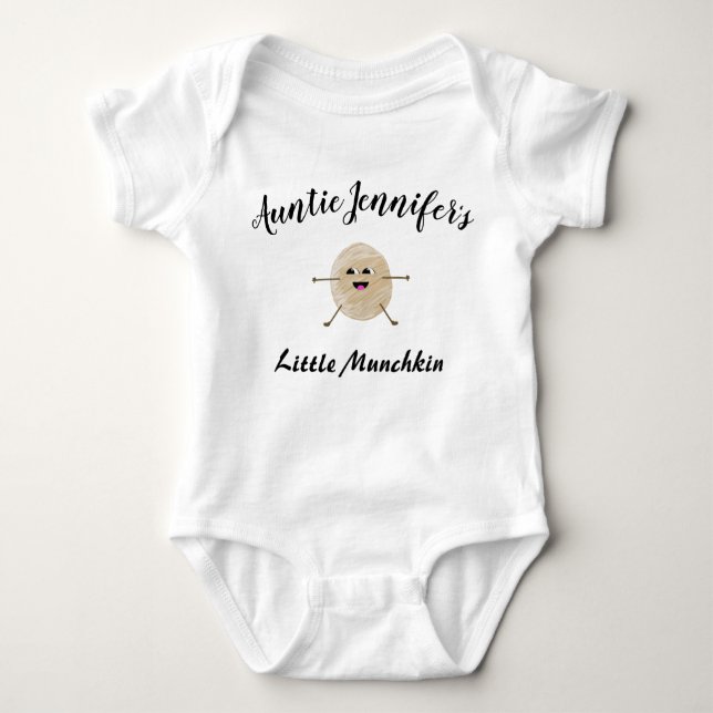 Body Para Bebê Tia Newborn Pequeno Munchkin Niece Nephew Cute (Frente)