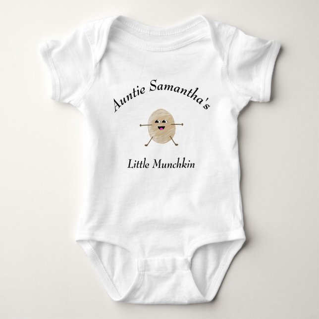 Body Para Bebê Tia Newborn Pequeno Munchkin Niece Nephew Cute (Frente)