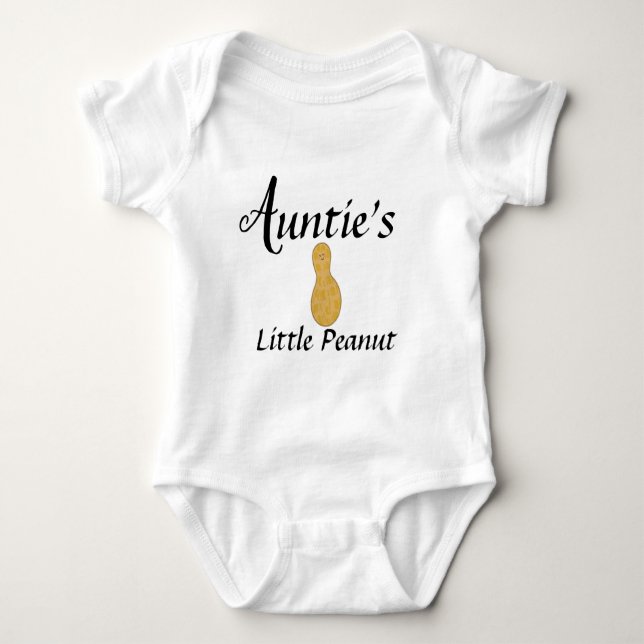 Body Para Bebê Tia Pequeno Peanut Niece Nephew Cute Newborn (Frente)