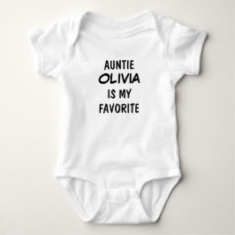 Body Para Bebê Tia Personalizada é Minha Favorita
