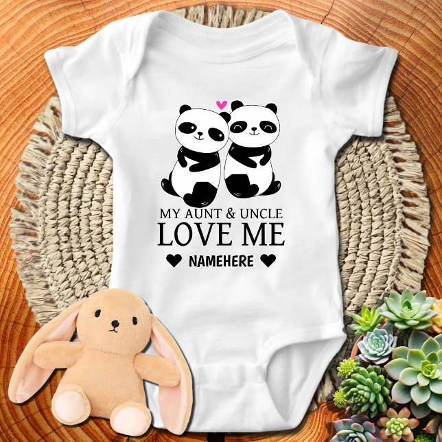 Body Para Bebê Tia Personalizada e Tio Nome Personalizado Tio (Criador carregado)